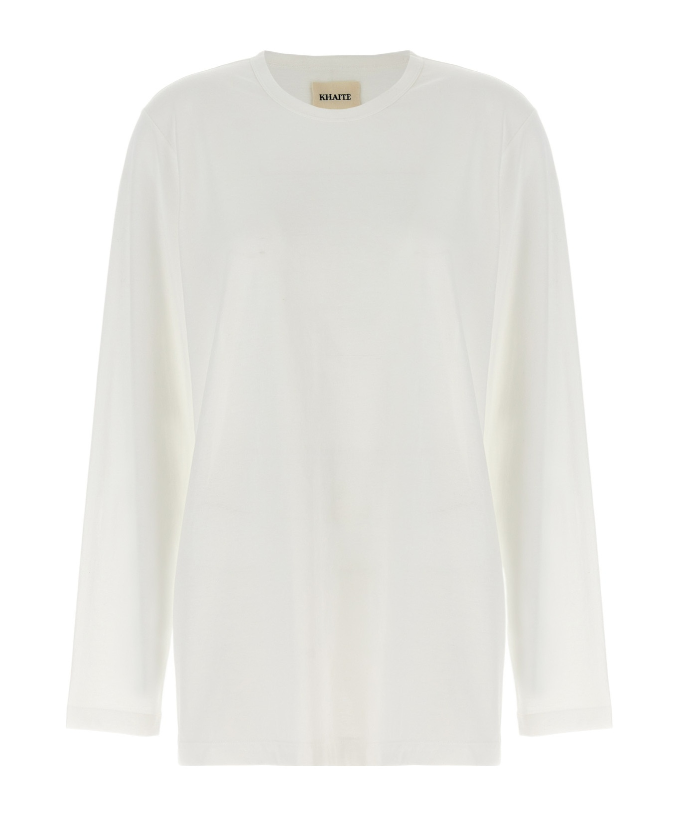Khaite The Morton Jersey Top In White