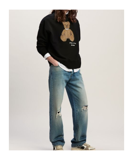 Palm Angels Bear In Mind Sweatshirt In Black