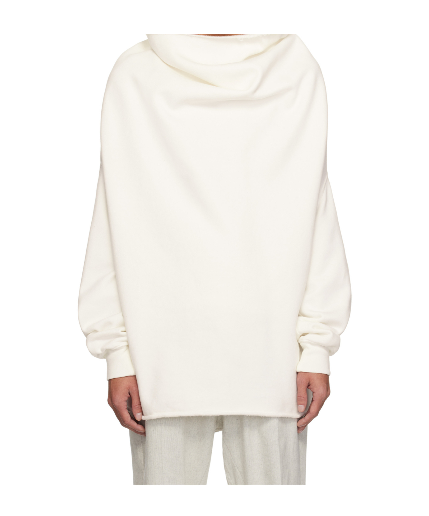 Rick Owens Drkshdw Drkshdw By Rick Owens Man Sweatshirt Ivory Size Onesize Cotton In White