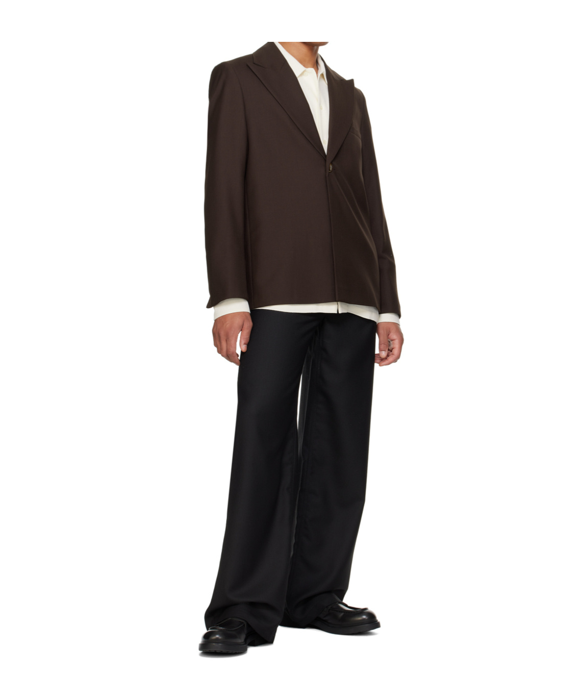 Séfr Crepe Long-sleeved Shirt In Off-white