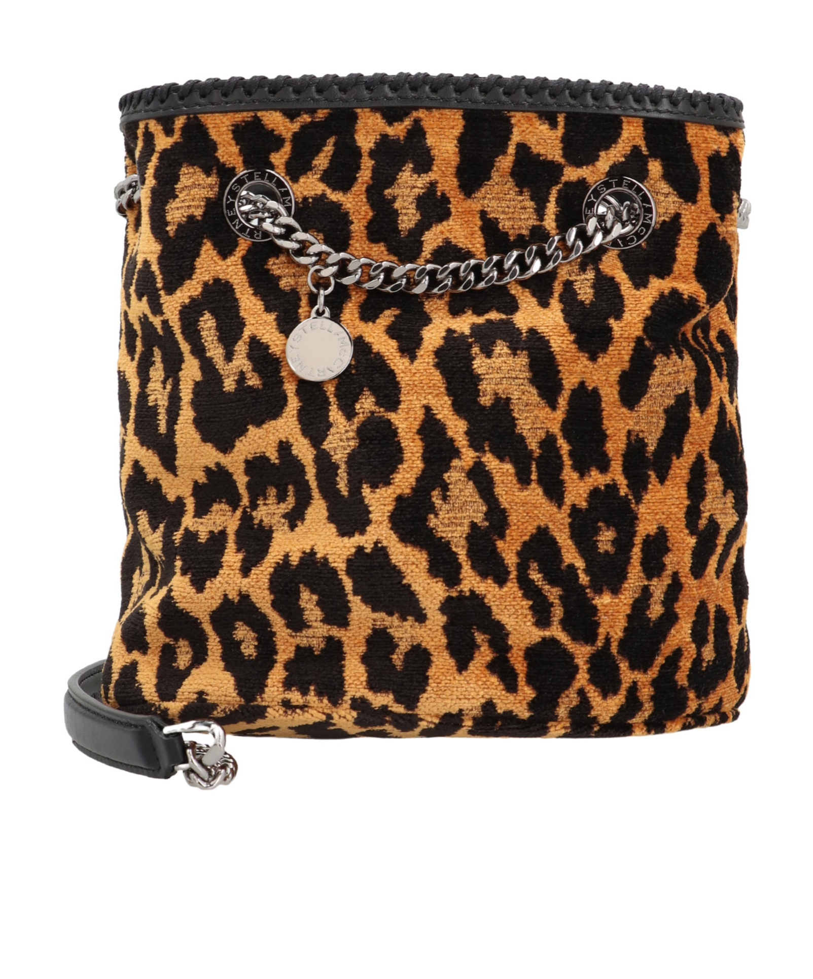 Stella Mccartney Fabric Bucket Bag In Black