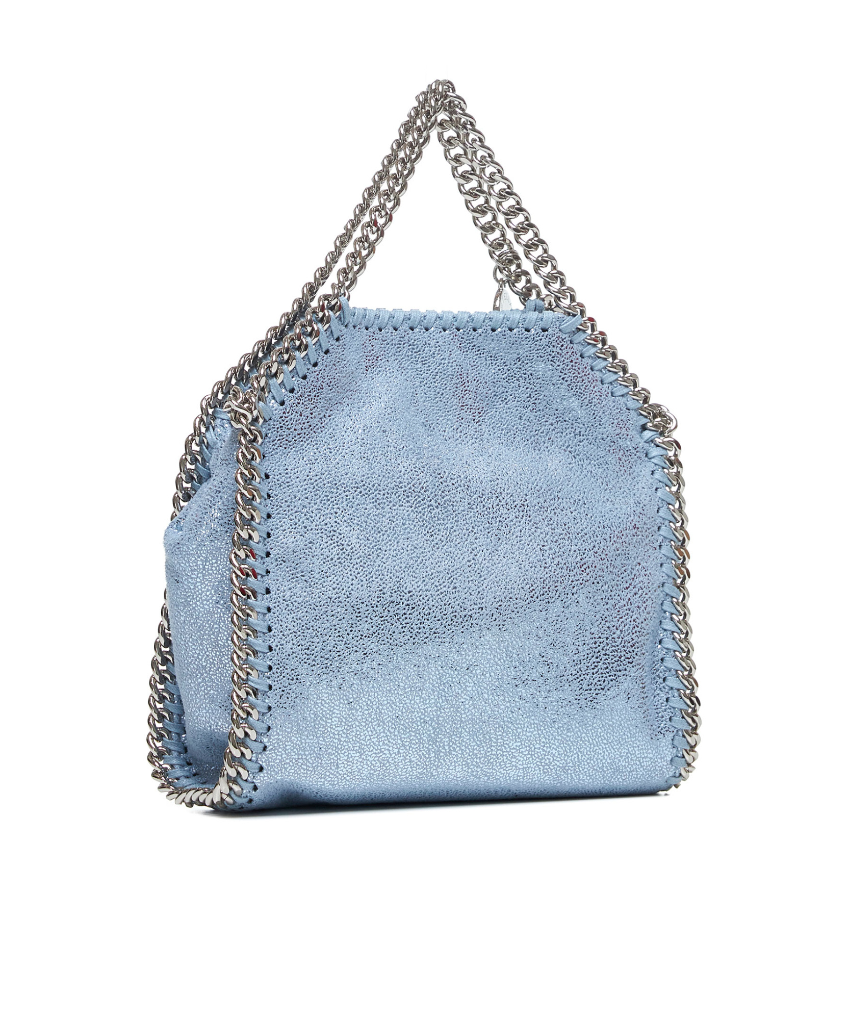 Stella Mccartney Falabella Mini Top Handle Bag In Blue