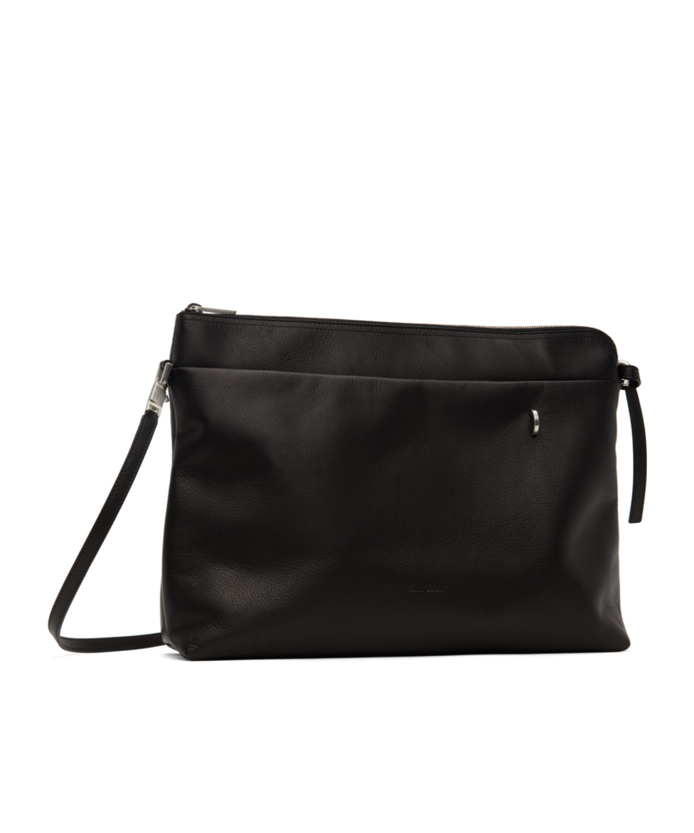 Rick Owens Big Adri Zipped Shoulder Bag In Black