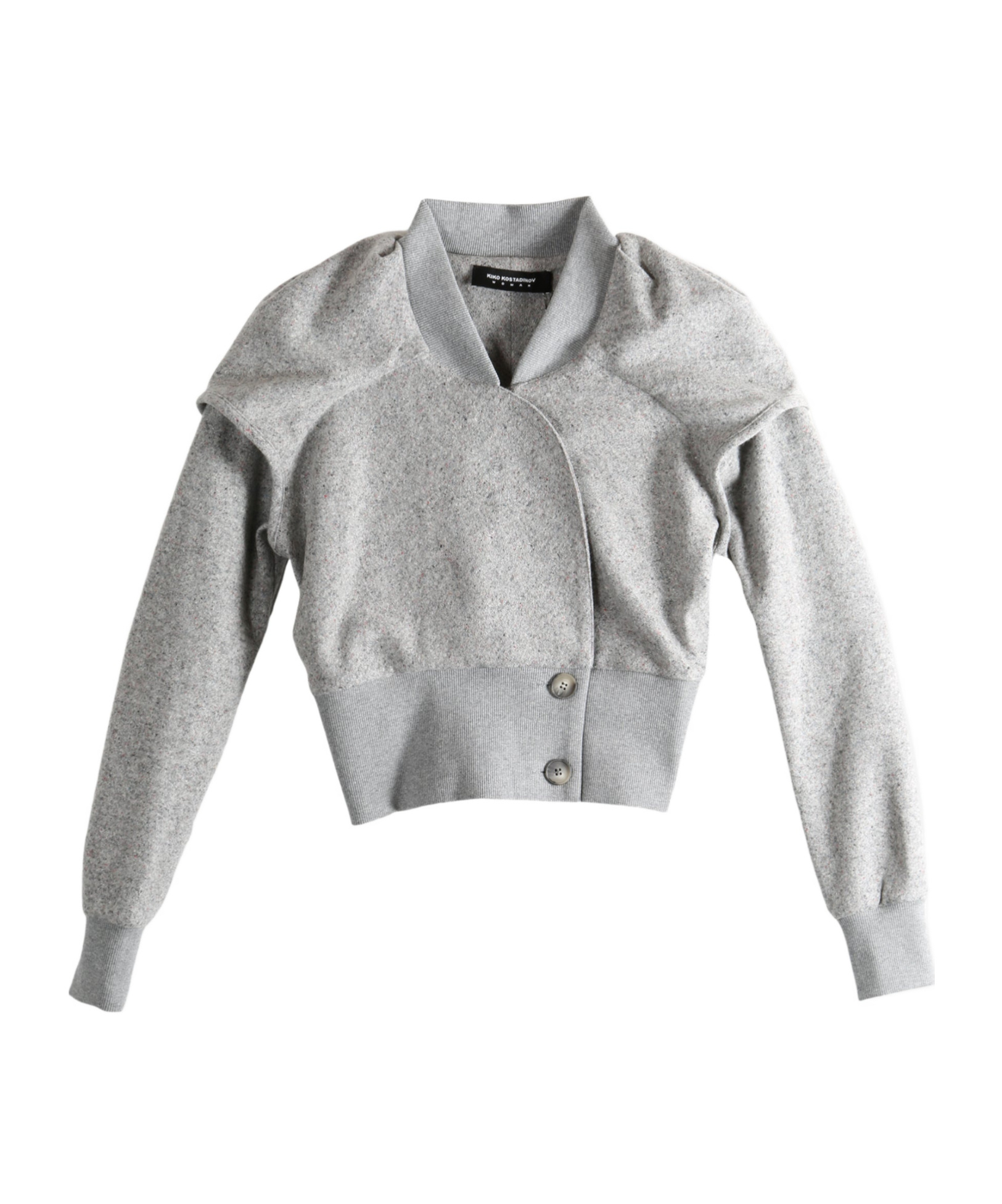 Kiko Kostadinov Plain Knit Jacket In Gray
