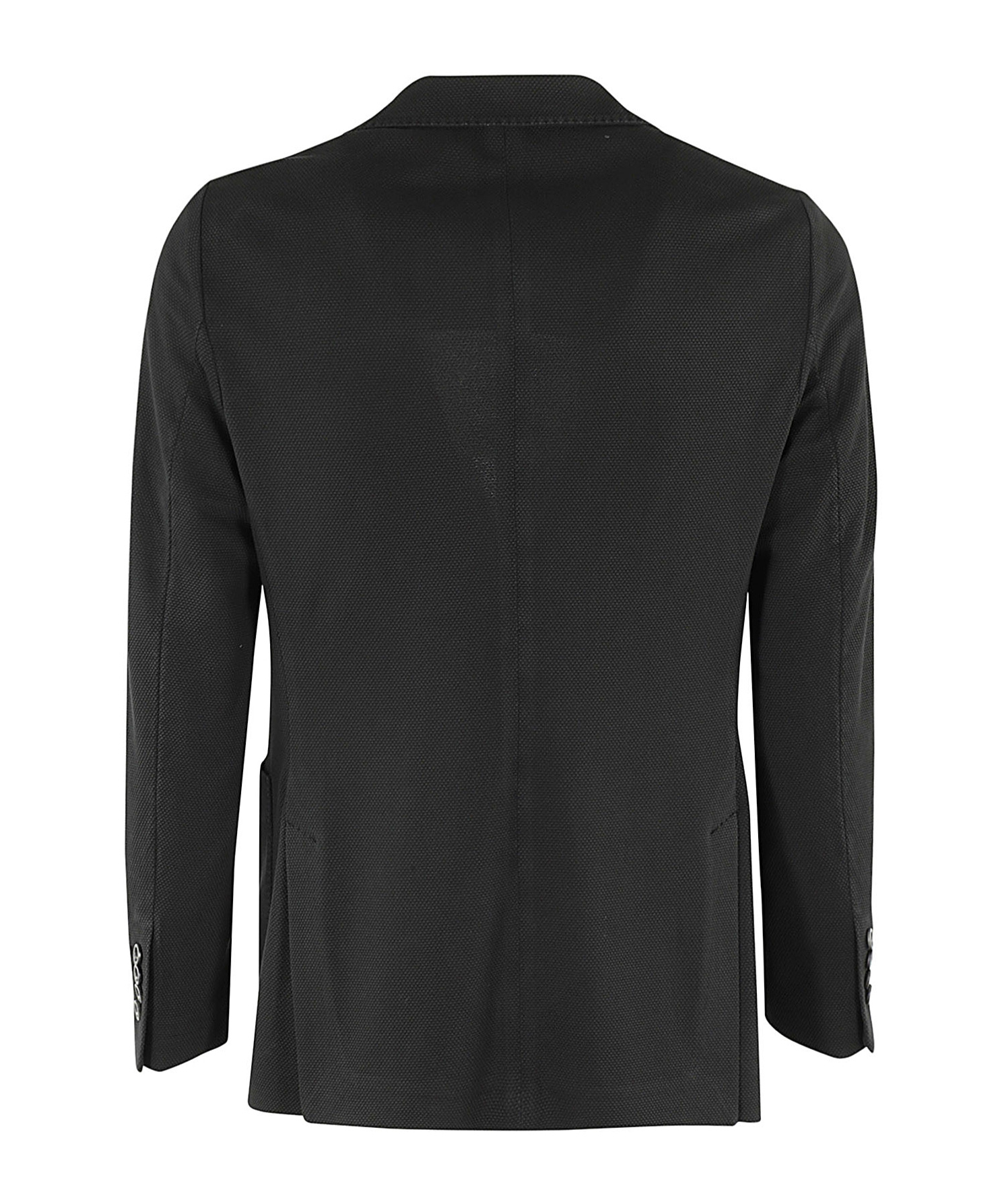 Circolo 1901 Textured Cotton Blazer In Black