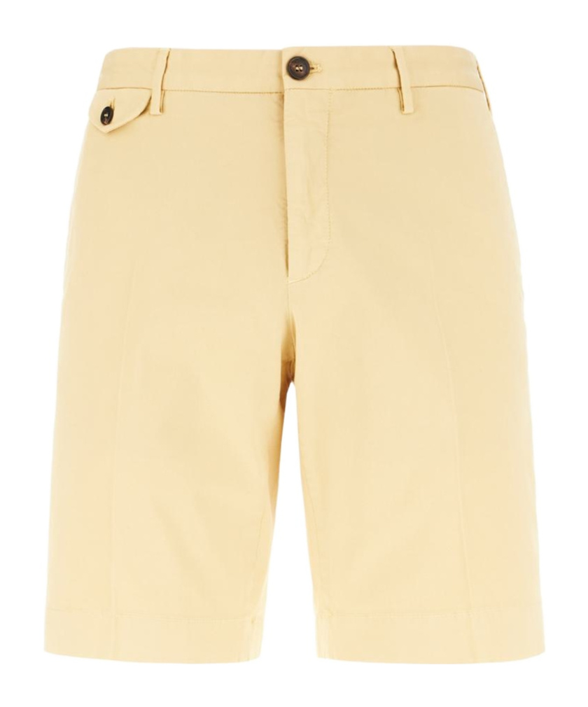 Incotex Straight-leg Bermuda Shorts In Yellow