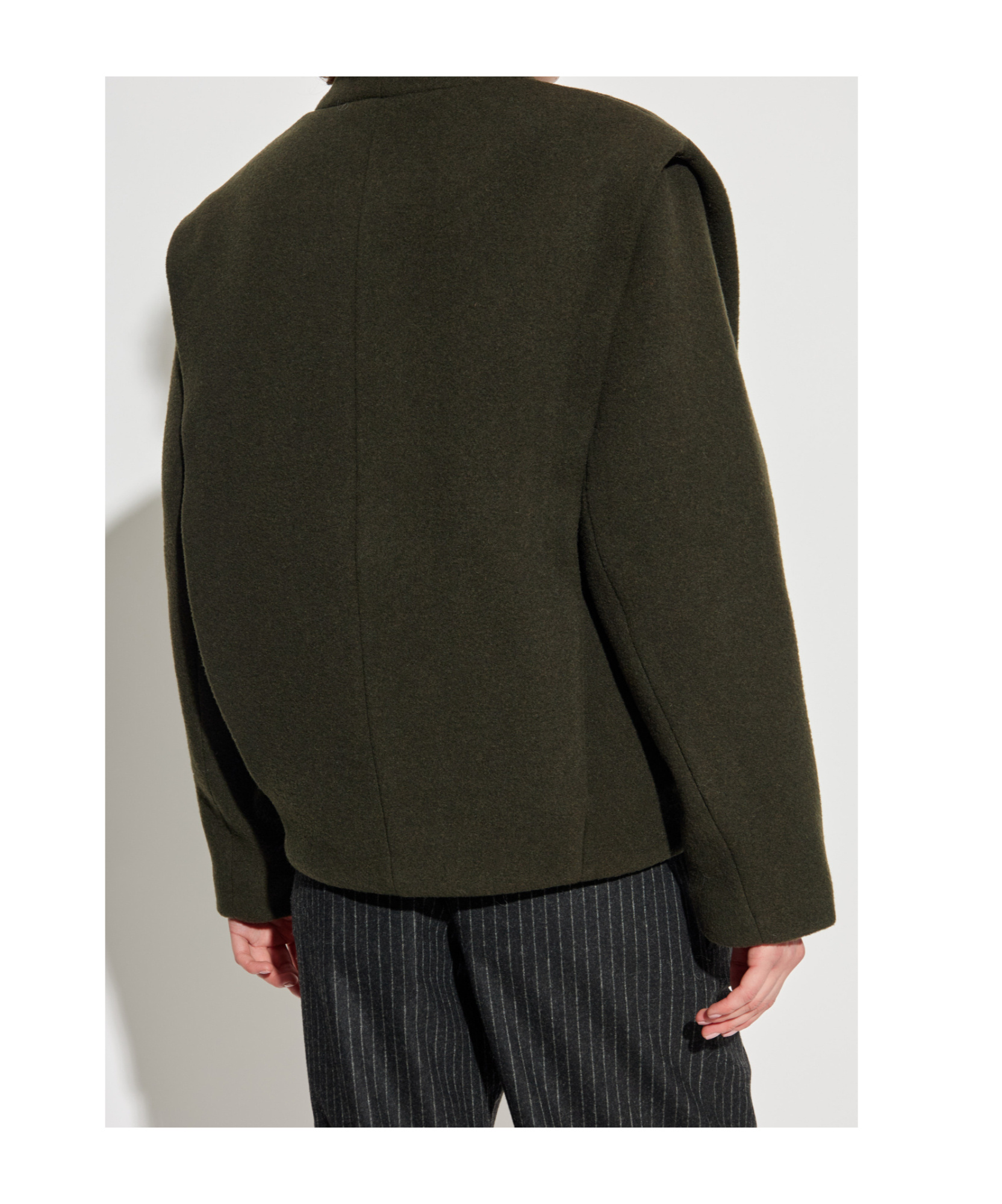 Isabel Marant Long Sleeve Short Coat In Green