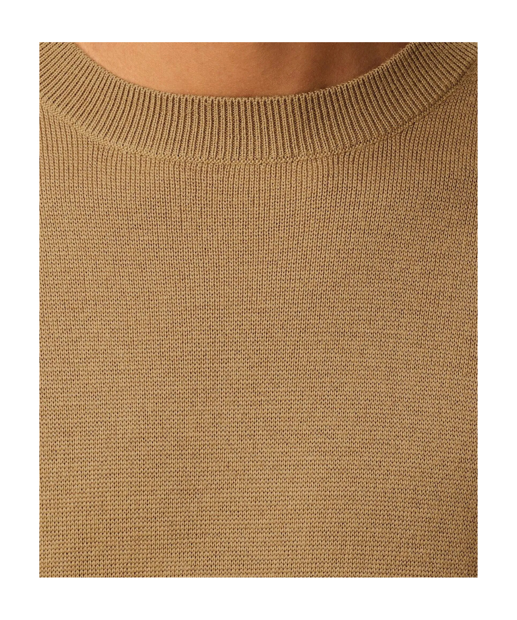 Ami Alexandre Mattiussi Brown Wool Ami De Coeur Crewneck Sweater Brown In Multi