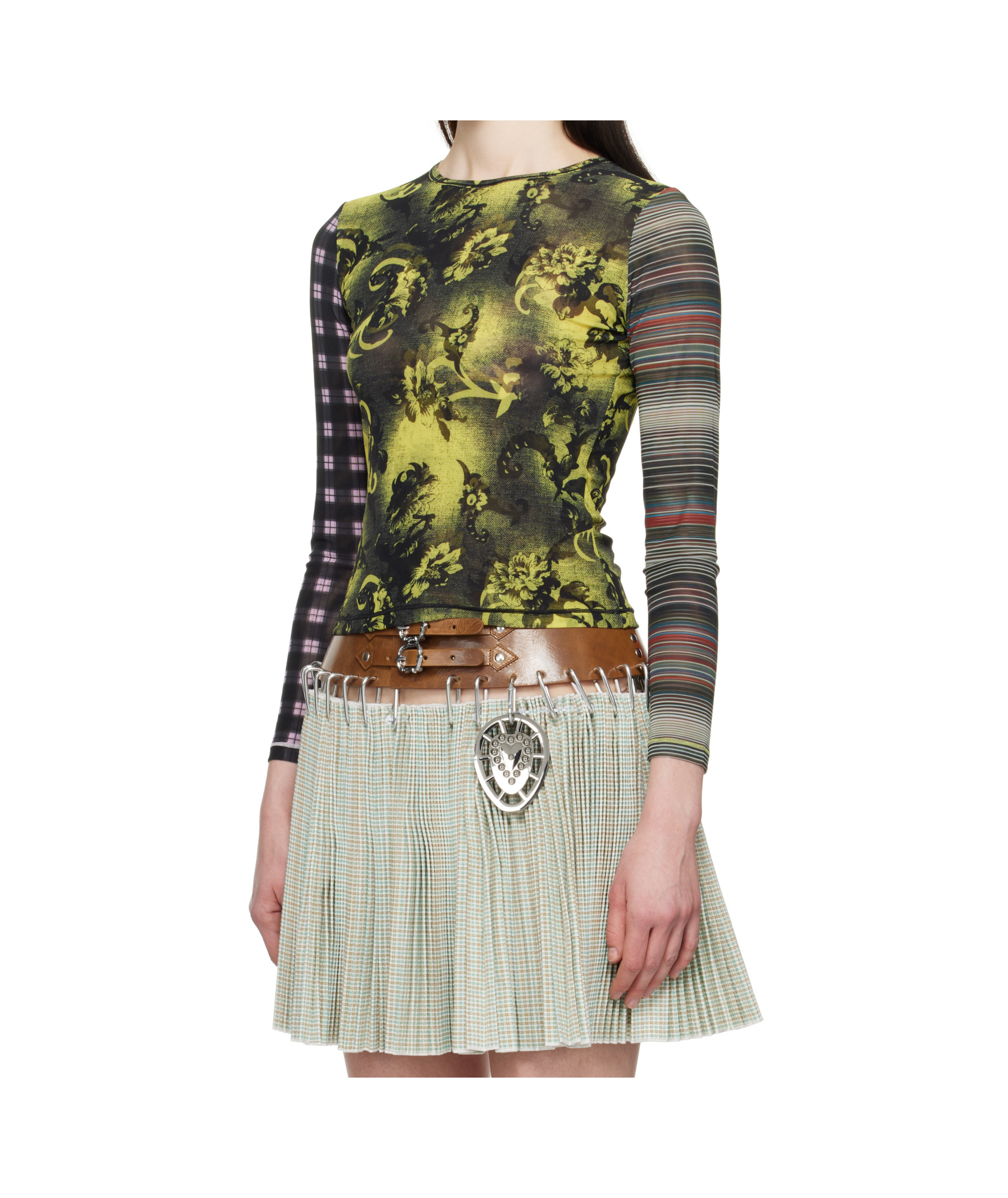 Chopova Lowena Multicolor Starlight Mesh Long Sleeve T-shirt In Multicolor