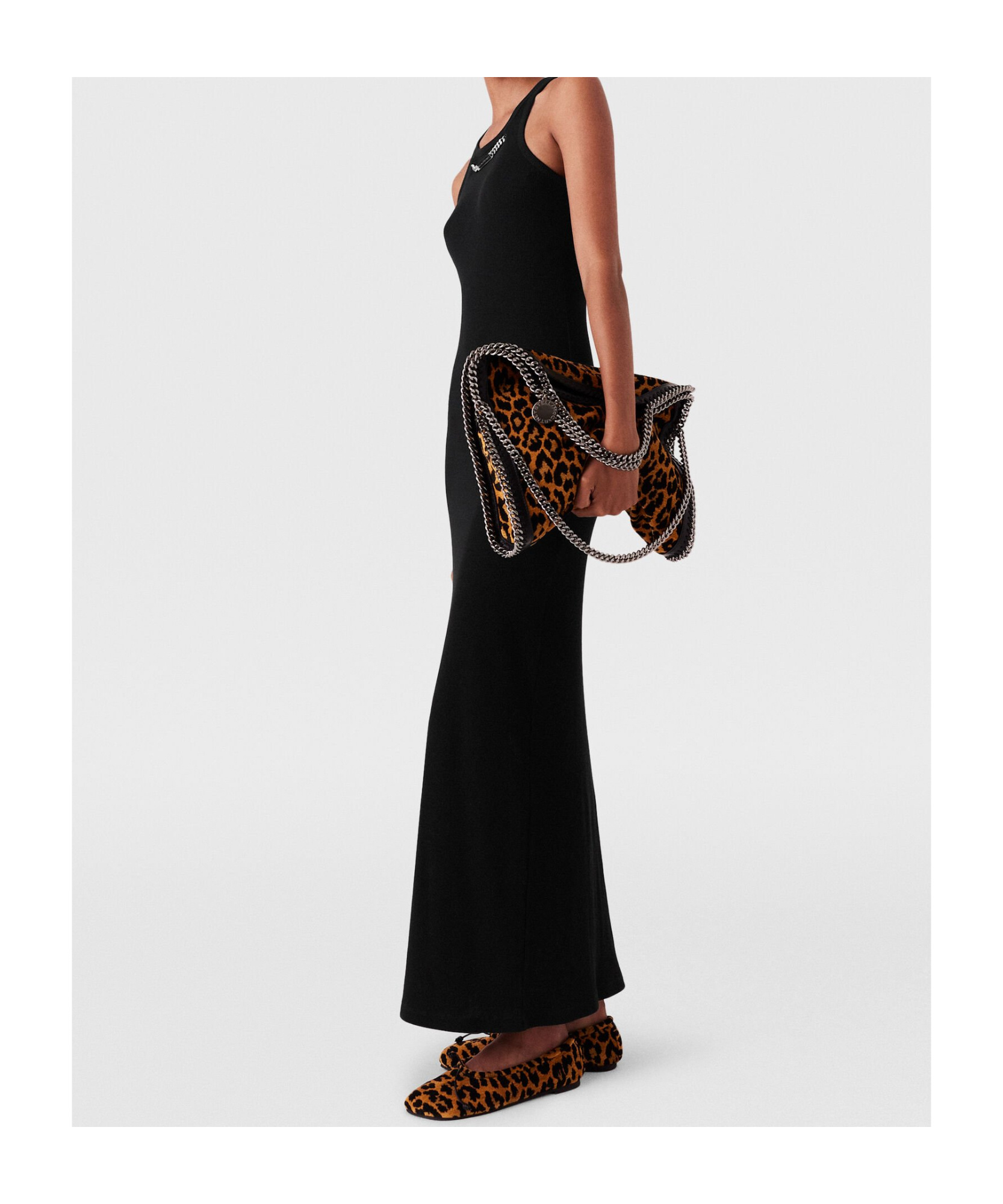 Stella Mccartney Chain Tank Dress In Black
