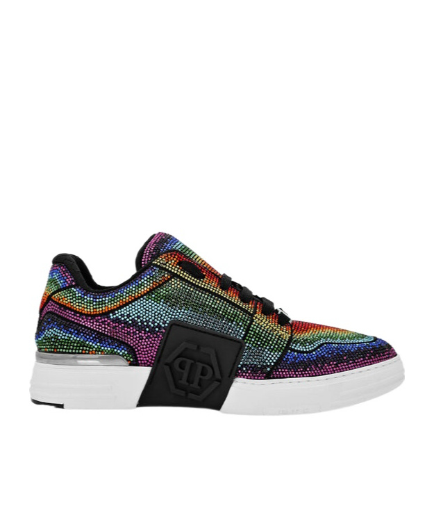 Philipp Plein Round Toe Low-top Casual Shoes In Multi