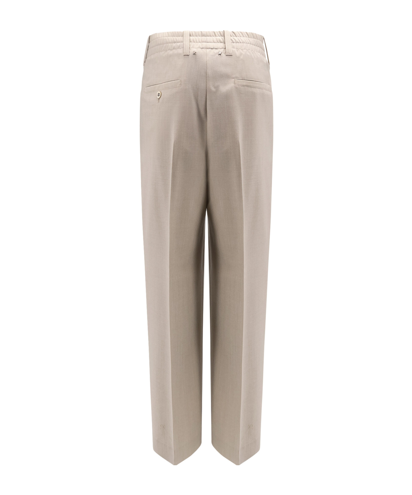 Golden Goose Isiah Slacks Jogging Wool And Cotton Trouser In Nude