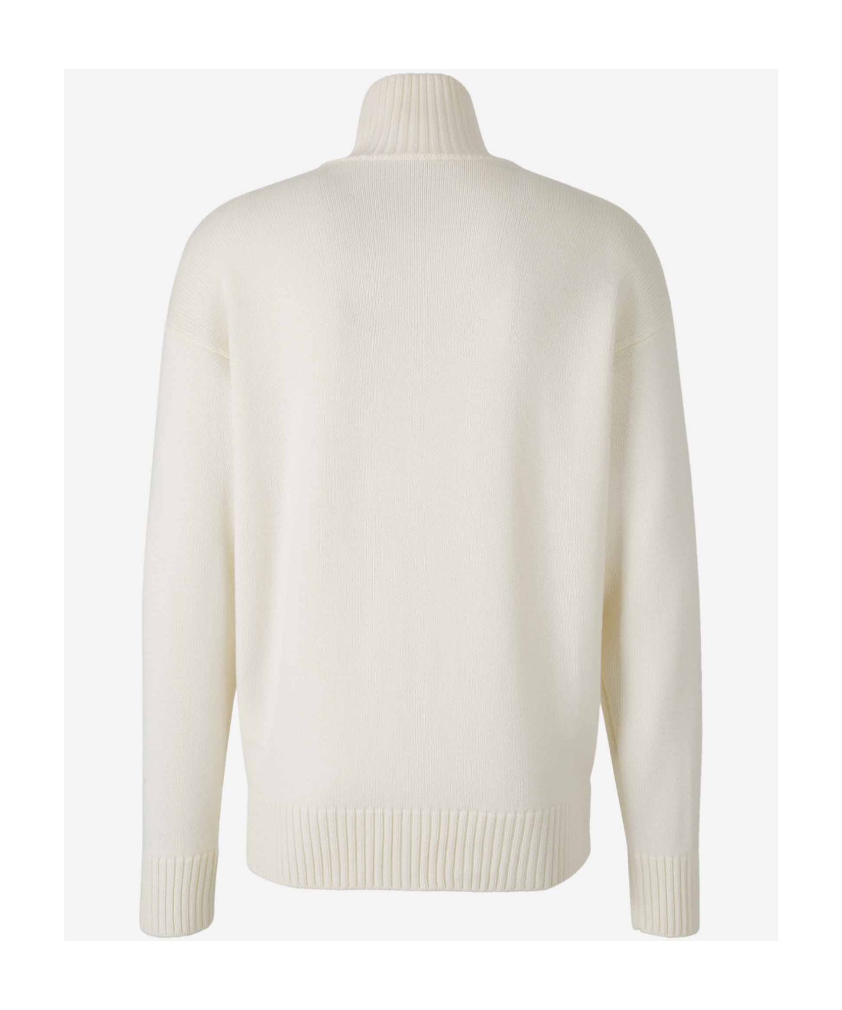 Gran Sasso High-neck Zip-up Cardigan In White