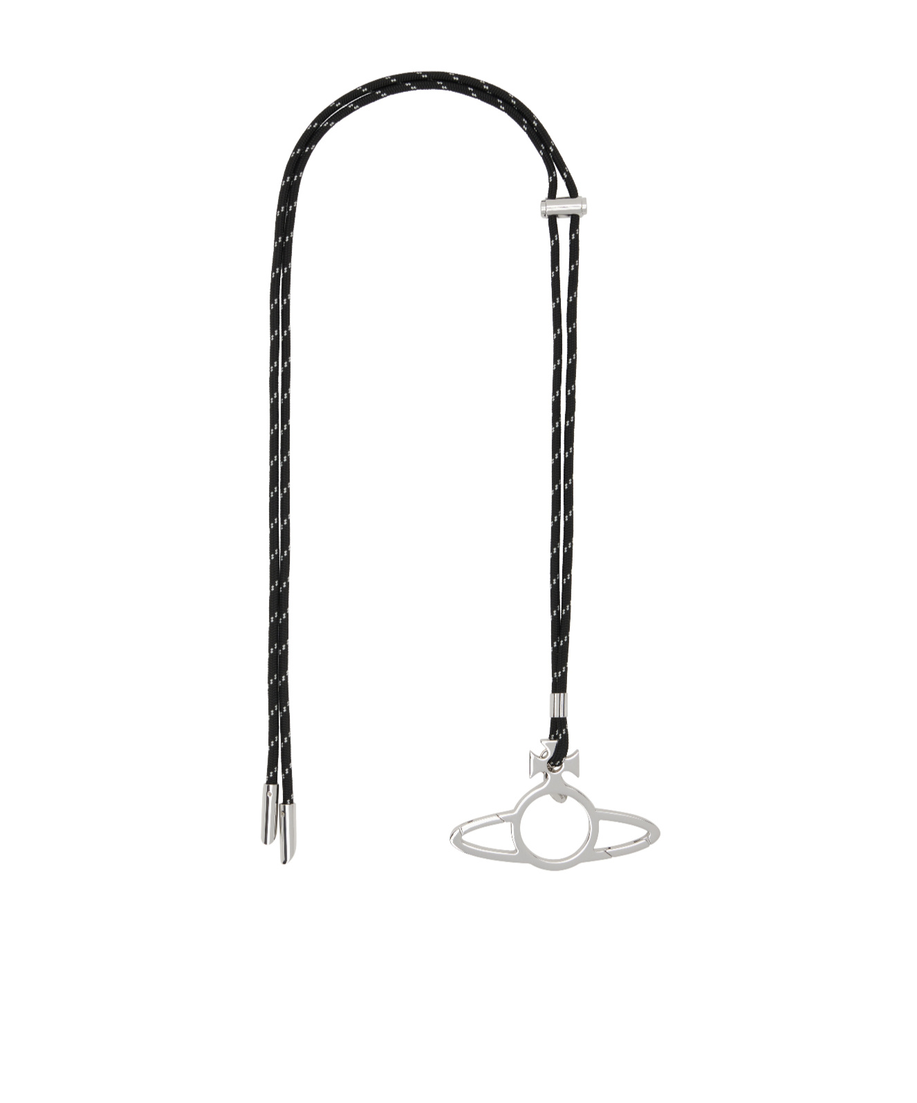 Vivienne Westwood Orb Carabiner Keychain In Black