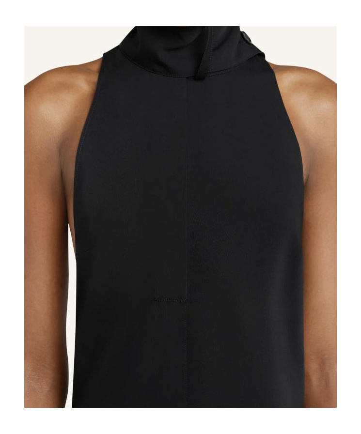 Courrèges Courregès Dress Scarf Mockneck In Black