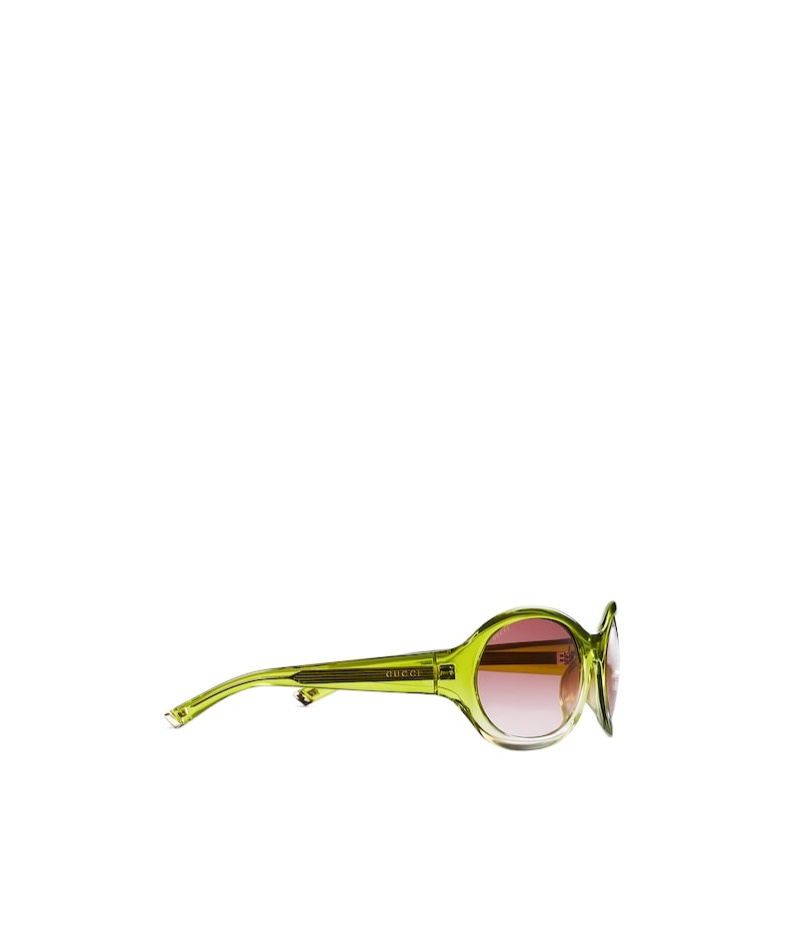 Gucci Round Frame Sunglasses In Pink