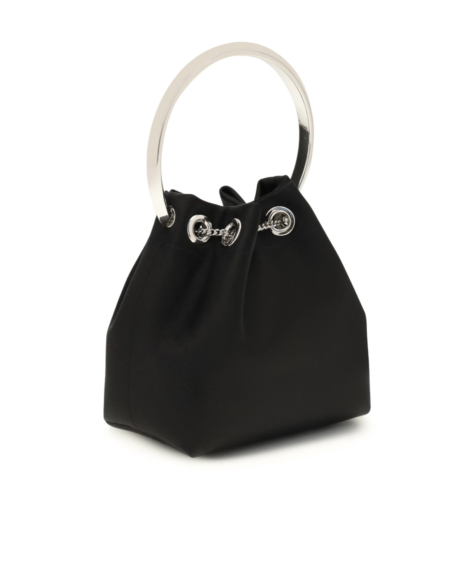 Jimmy Choo Bon Bon Top-handle Bucket Bag In Black