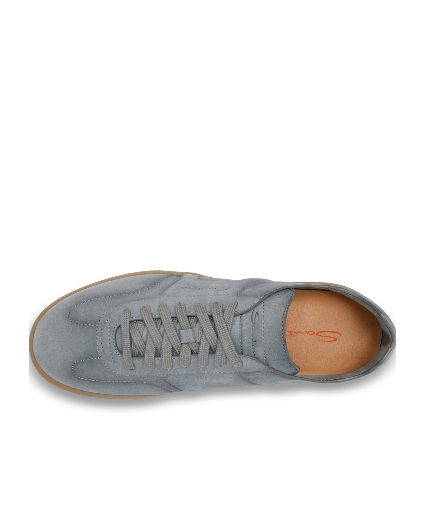 Santoni Suede Sneakers In Gray