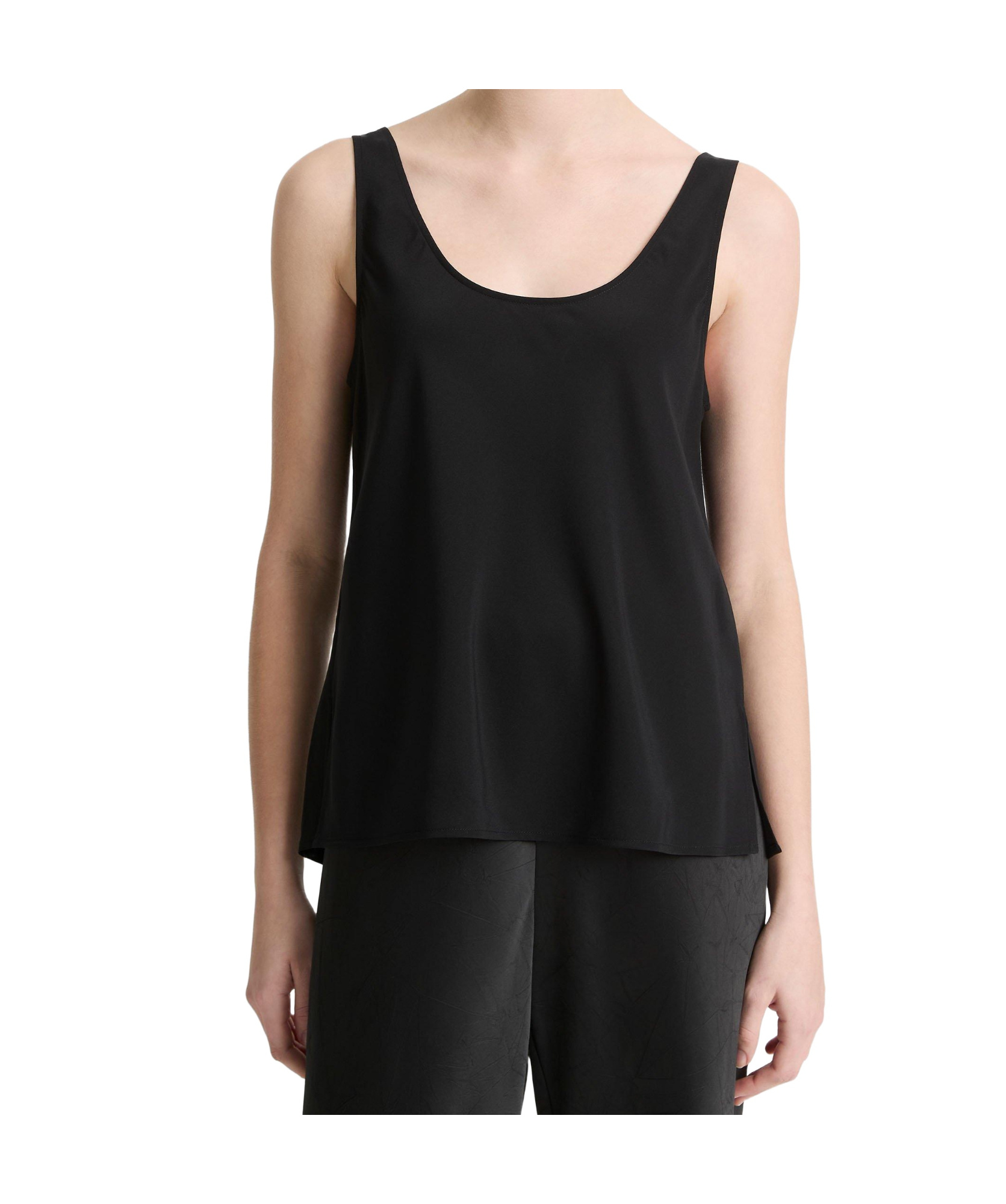 Vince Classic Stretch-silk Bias Tank