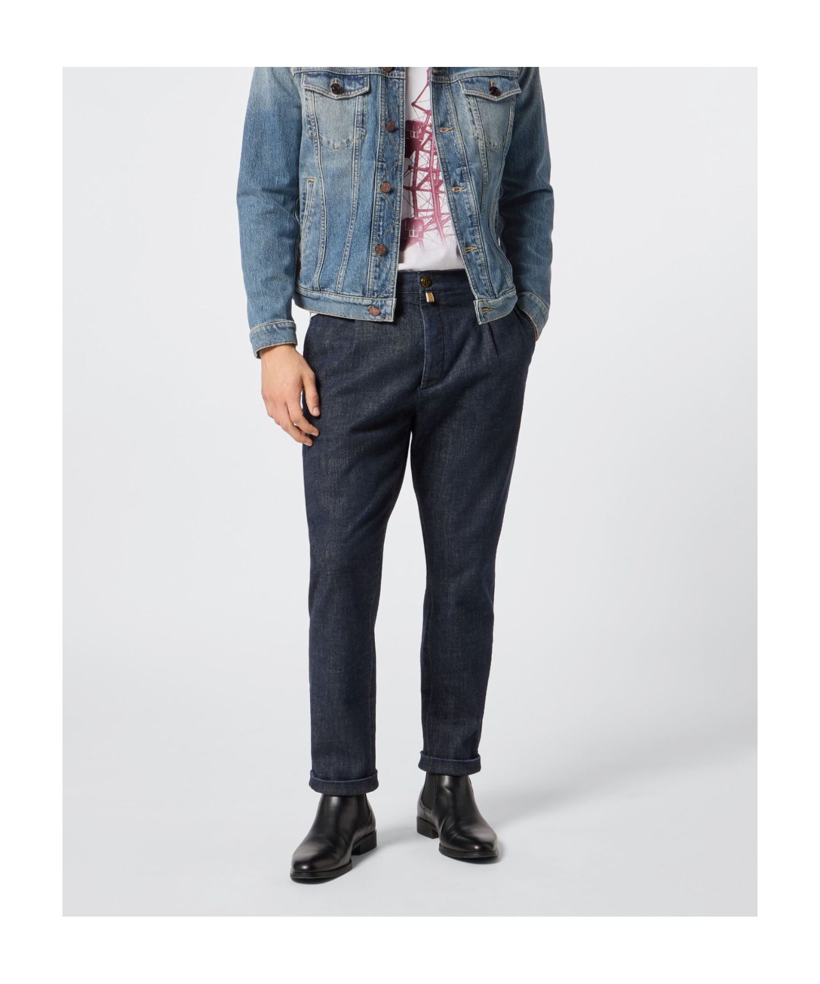 Jacob Cohen Belt-loop Jeans In Black