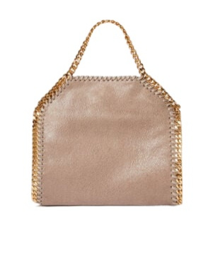 Stella Mccartney Hexagonal-shaped Textured Bag With Chain Strap