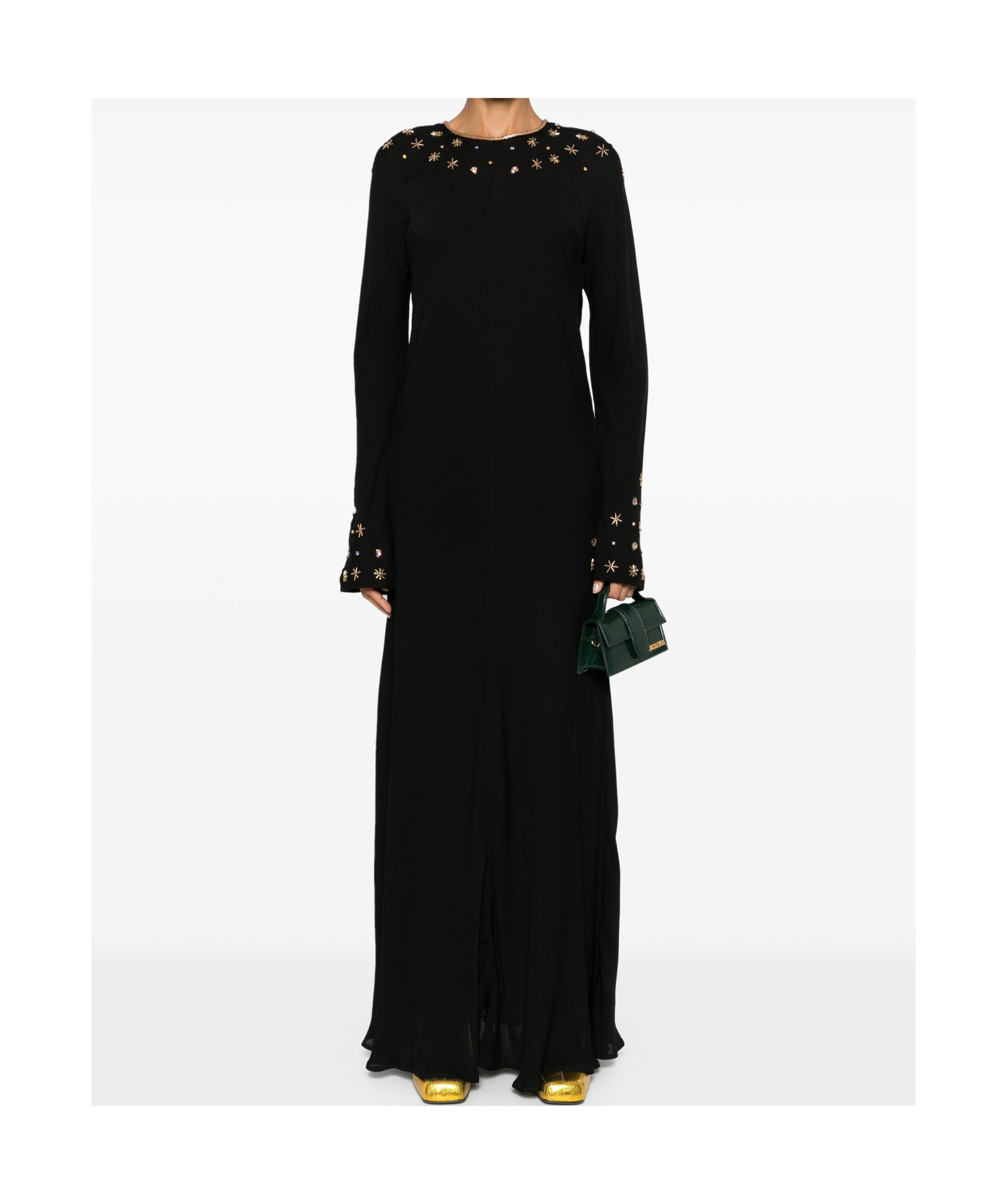 Forte Forte Forte_forte "the Stars Of Bali" Embroidery Georgette Dress Clothing