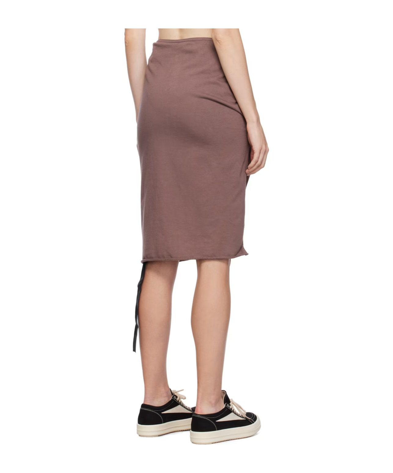 Rick Owens Drkshdw Edfu Skirt In Brown