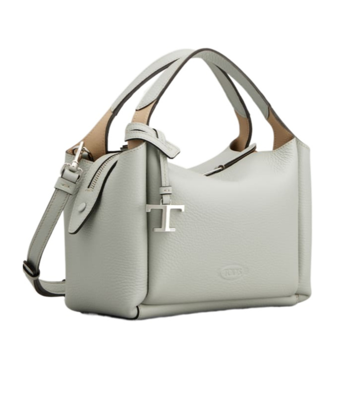Tod's Mini Bowling Tote Bag In Gray