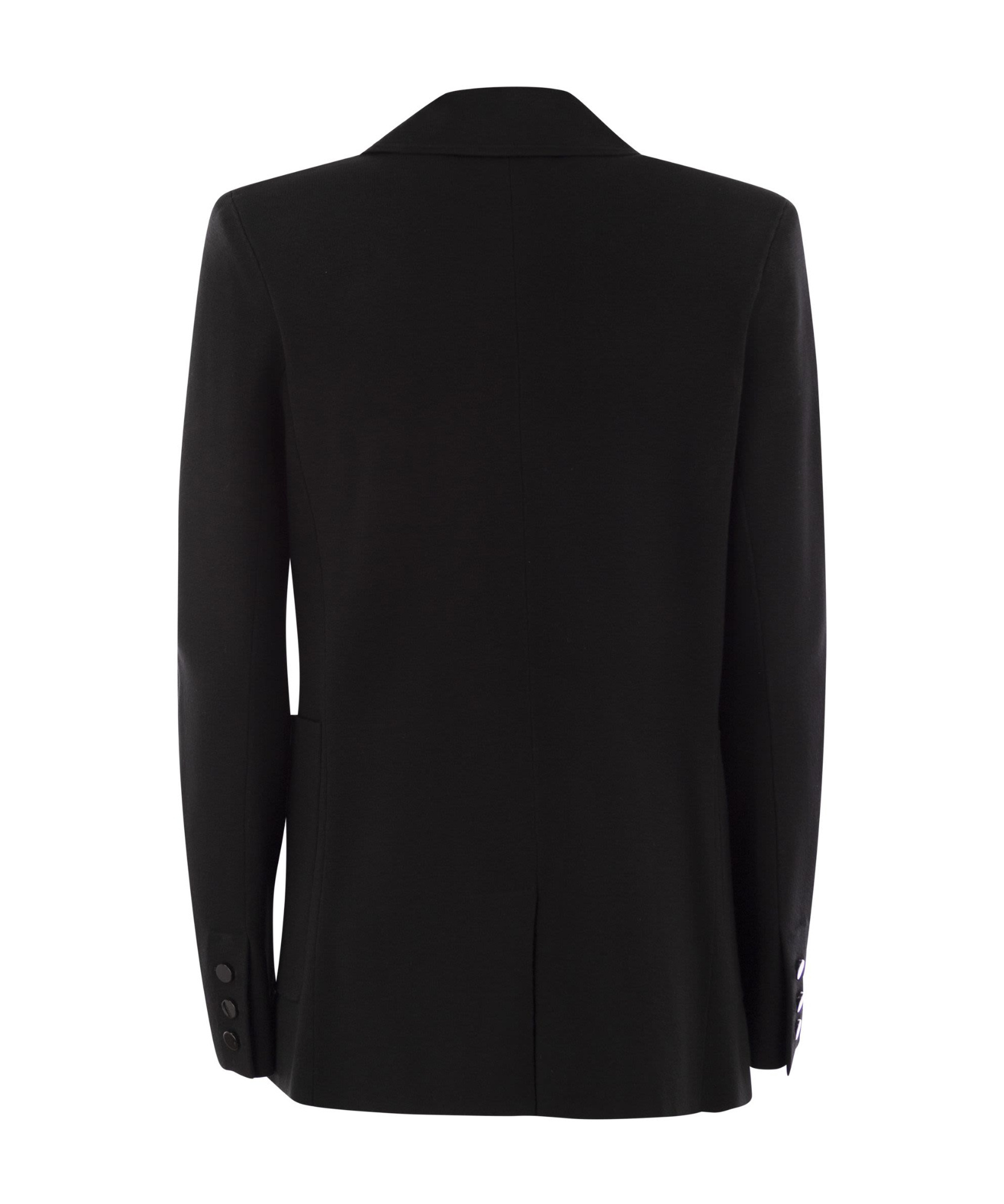 Max Mara Double-breasted Blazer In Black