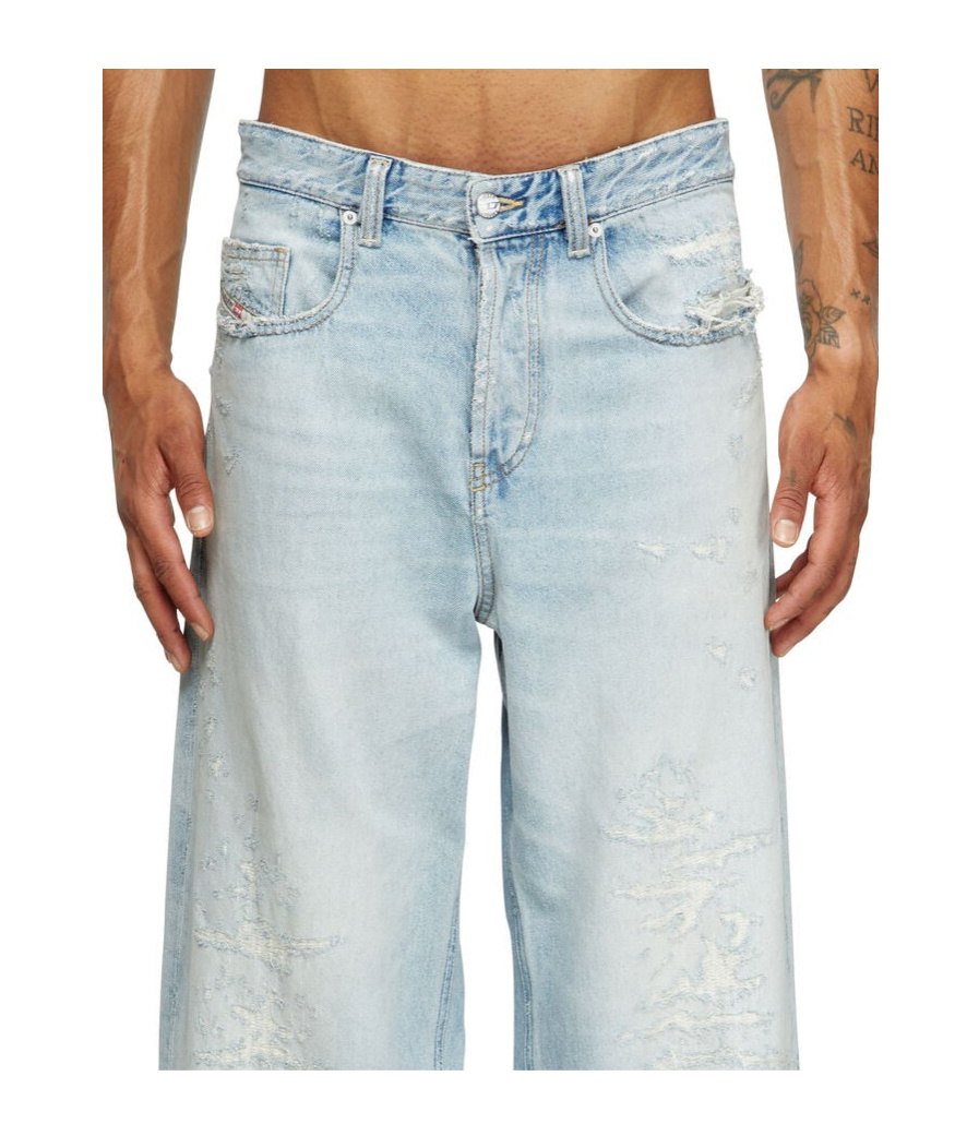 Diesel 2001 D-macro Jeans In Blue