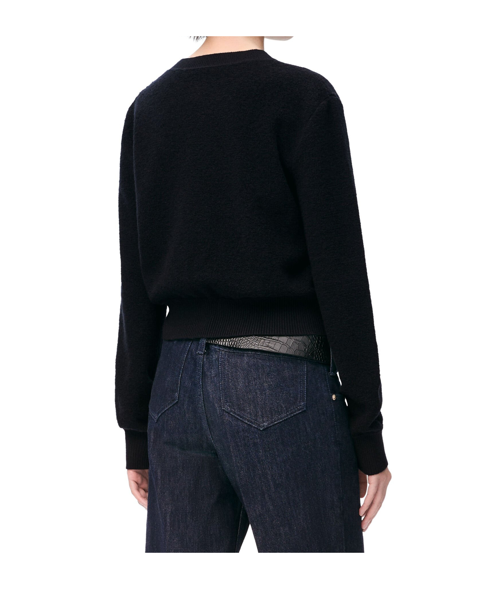 Loewe Anagram Wool Sweater In Black