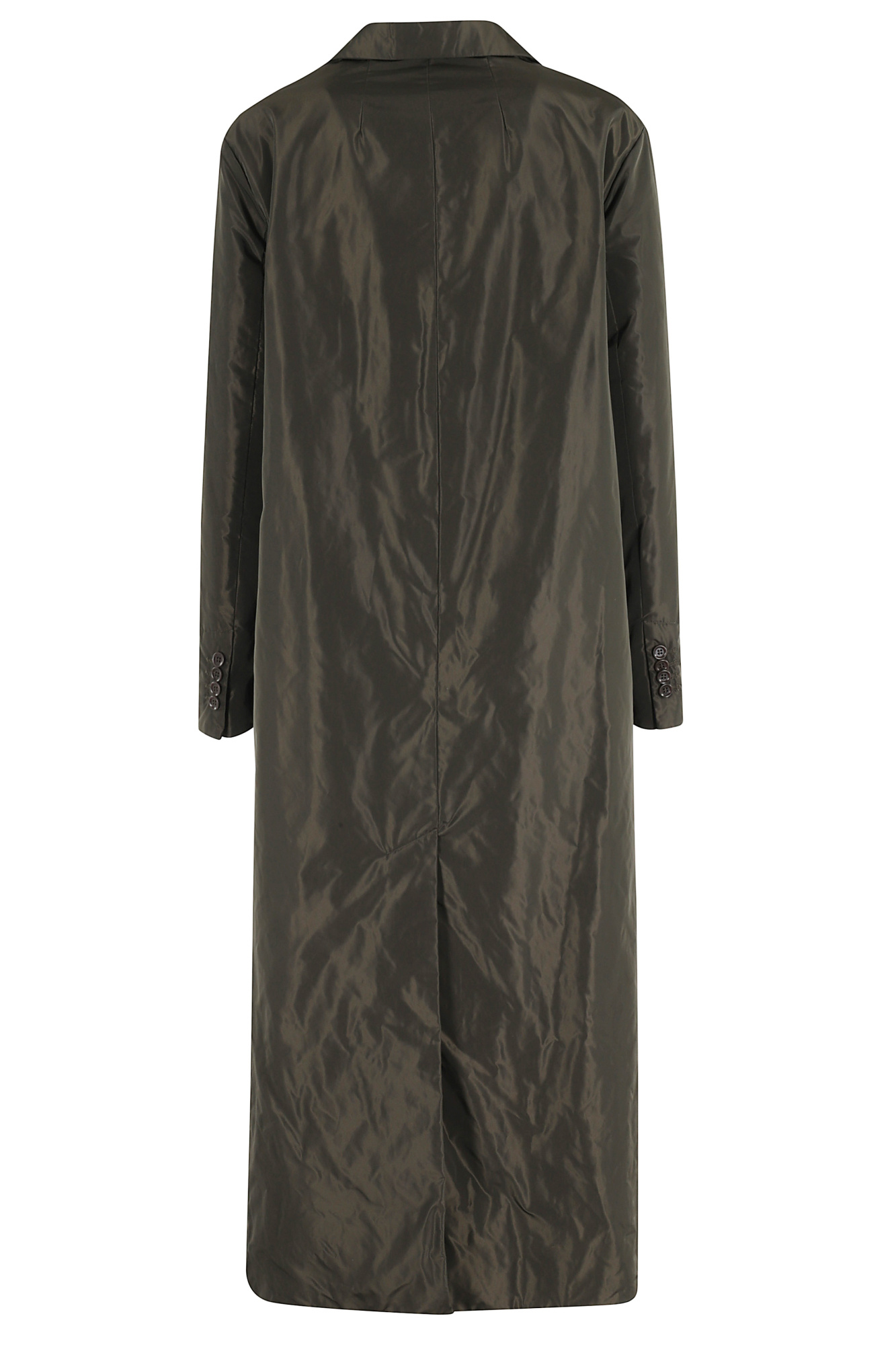 Aspesi Military-inspired Long Coat With Flap Pockets In Black