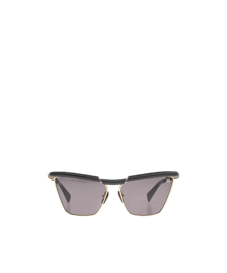 Balmain Logo Sunglasses In Gray