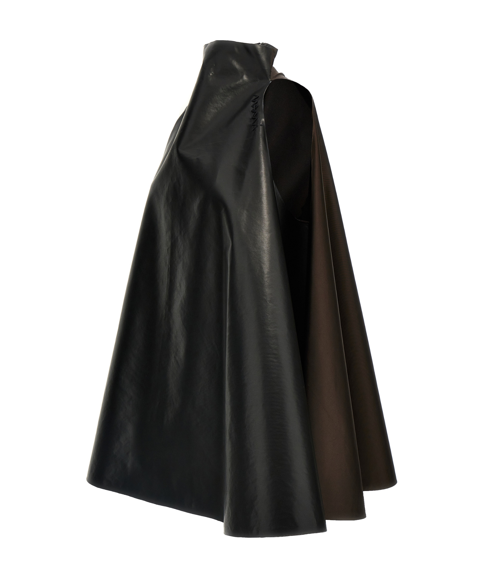 Marni Trapeze Dress Two Tones In Black
