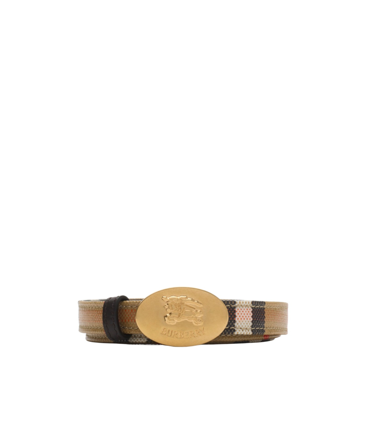 Burberry Knight Stamp Reversible Belt In Multi