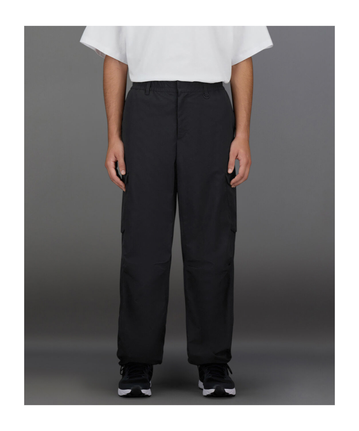 Herno Laminar Cargo Trousers In Tech-poplin In Black