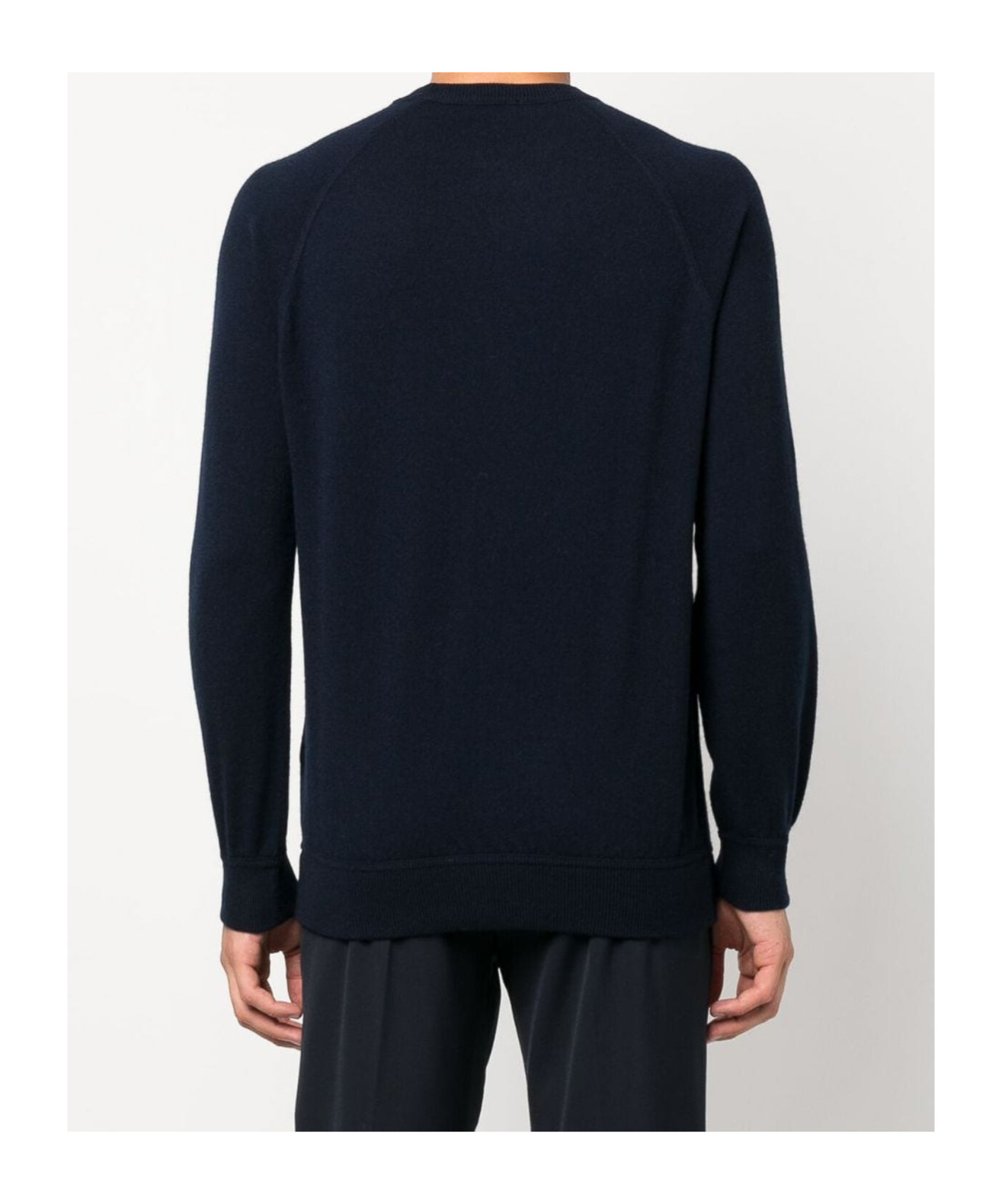 Drumohr Raglan-sleeved Cashmere Jumper In Black