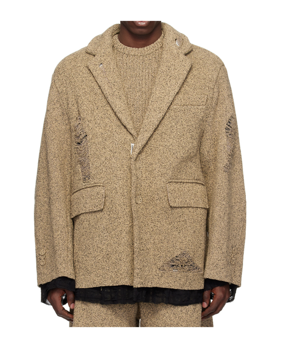 Ader Error Varto Lapel Blazer In Brown