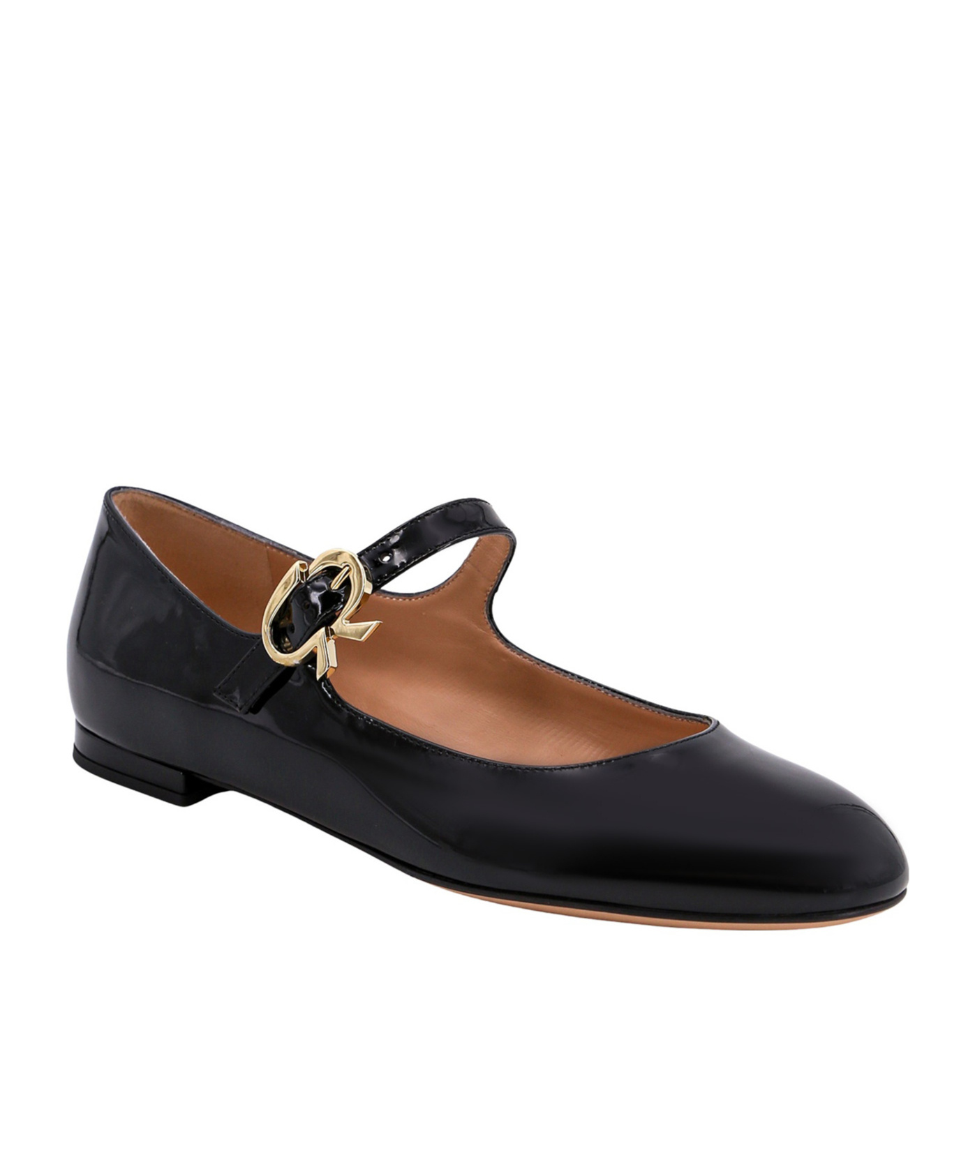 GIANVITO ROSSI GIANVITO ROSSI MARY RIBBON ROUND-TOE BALLERINAS