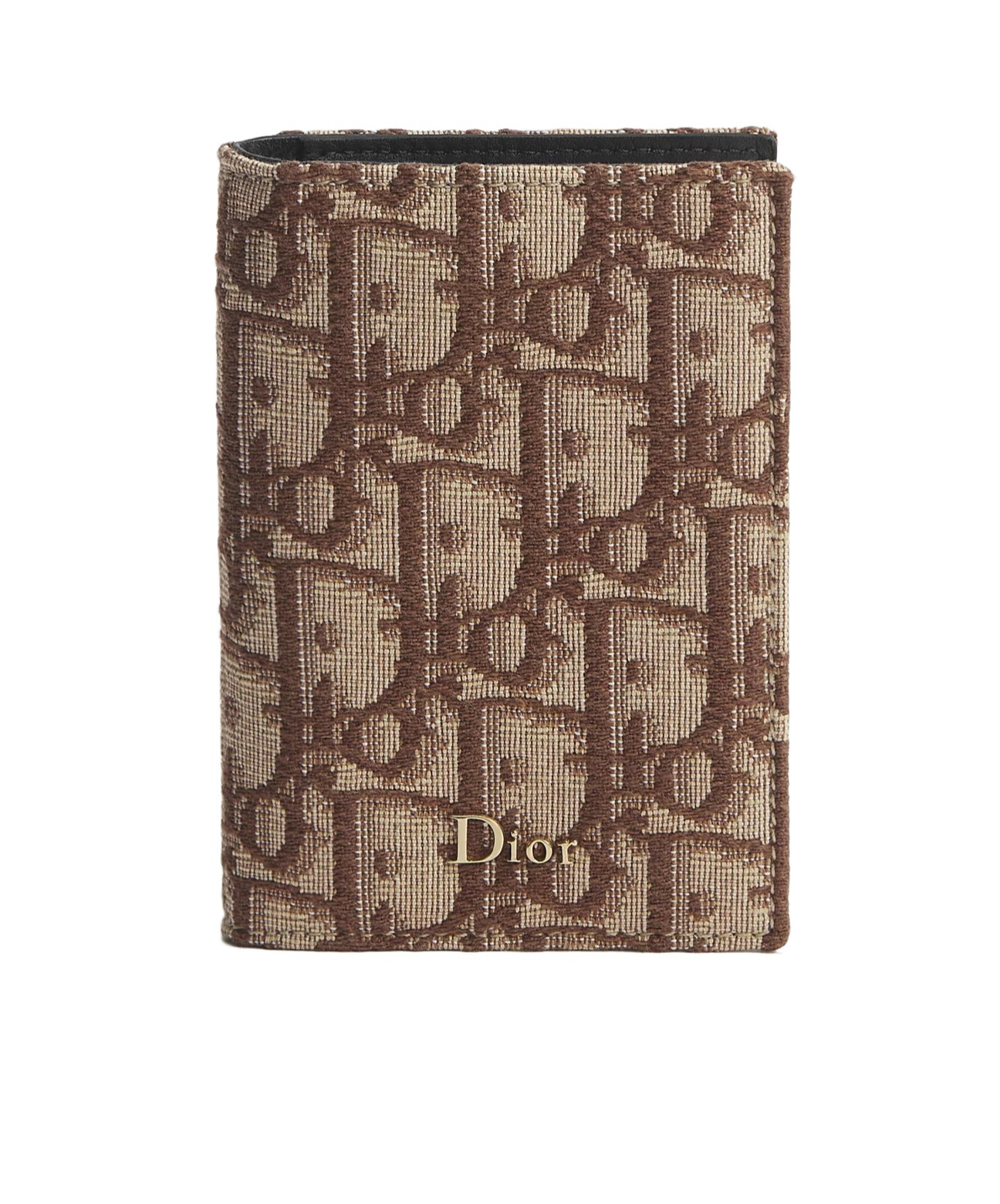 Dior Bifold Card Holder In Brown