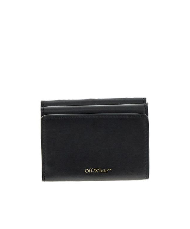 Off-white Jitney Logo Plaque Wallet In Black