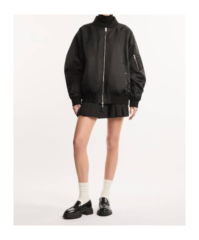 Hogan Reversible Bomber Jacket In Black