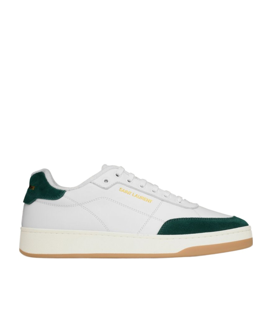 Saint Laurent Sl61 Sneakers In Smooth Leather In White