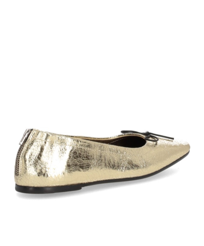 Golden Goose Deluxe Brand Square-toe Bow Detailed Balleina Shoes In Nude