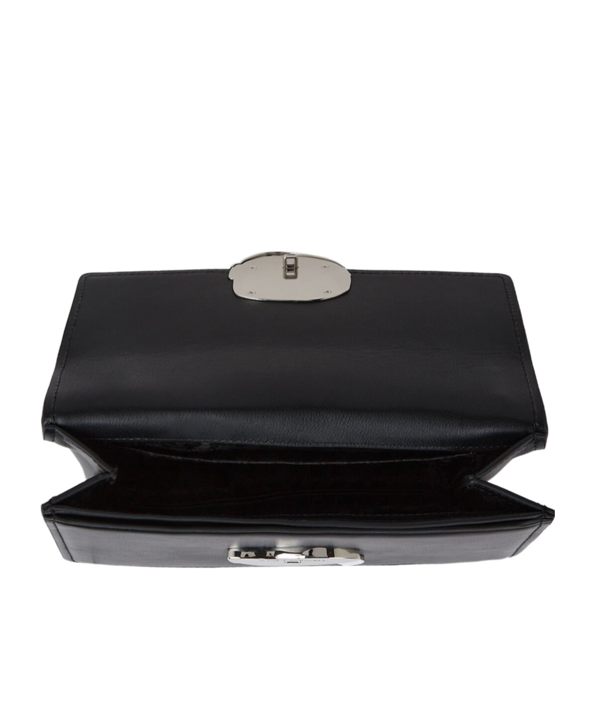 Karl Lagerfeld Karl Ikonik Leather Shoulder Bag In Black