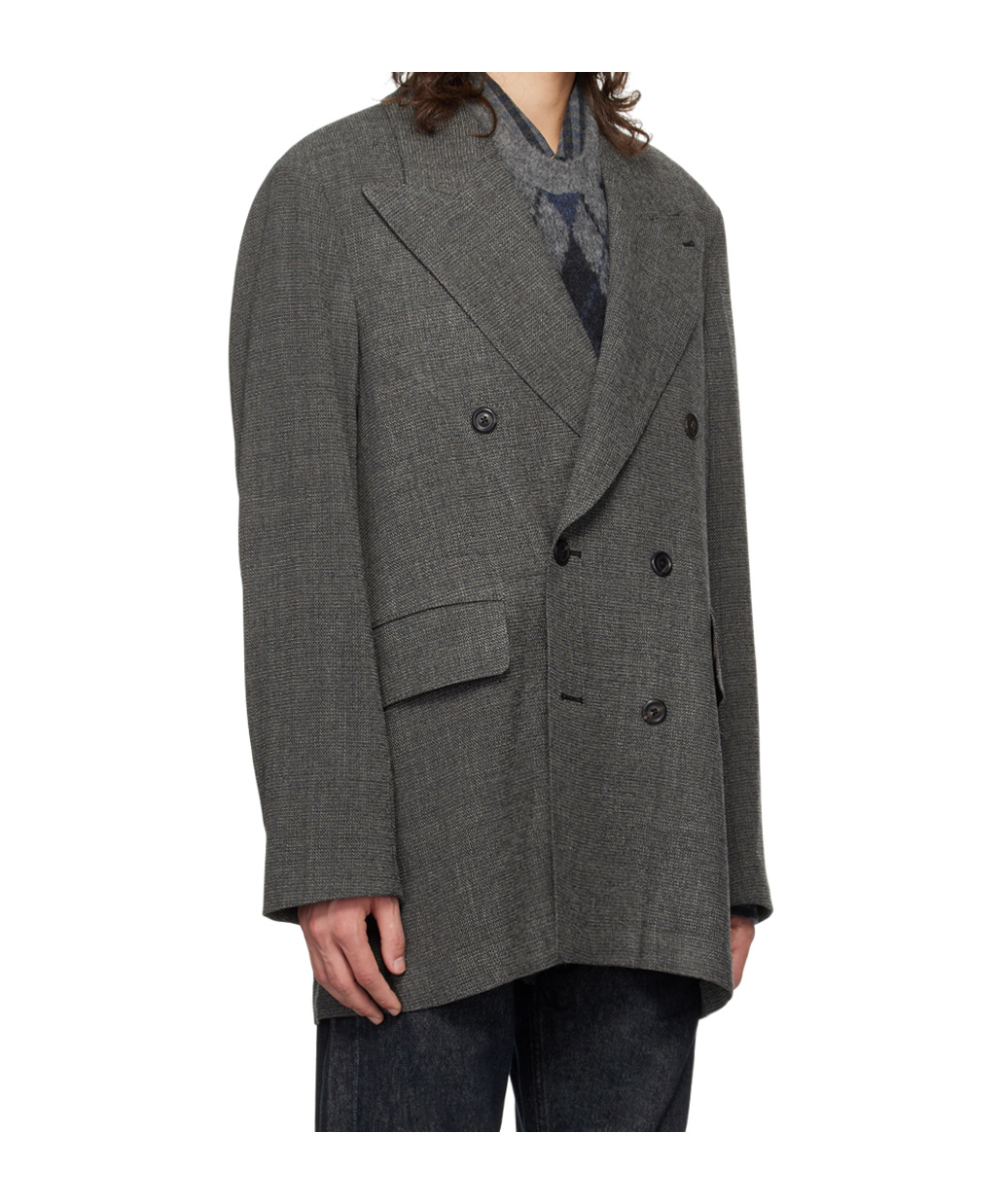 Our Legacy Sharp Db Double-breasted Blazer In Black