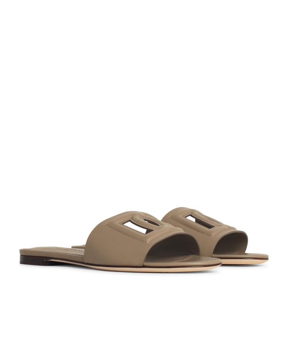 Dolce & Gabbana 'dg' Slides In Nude