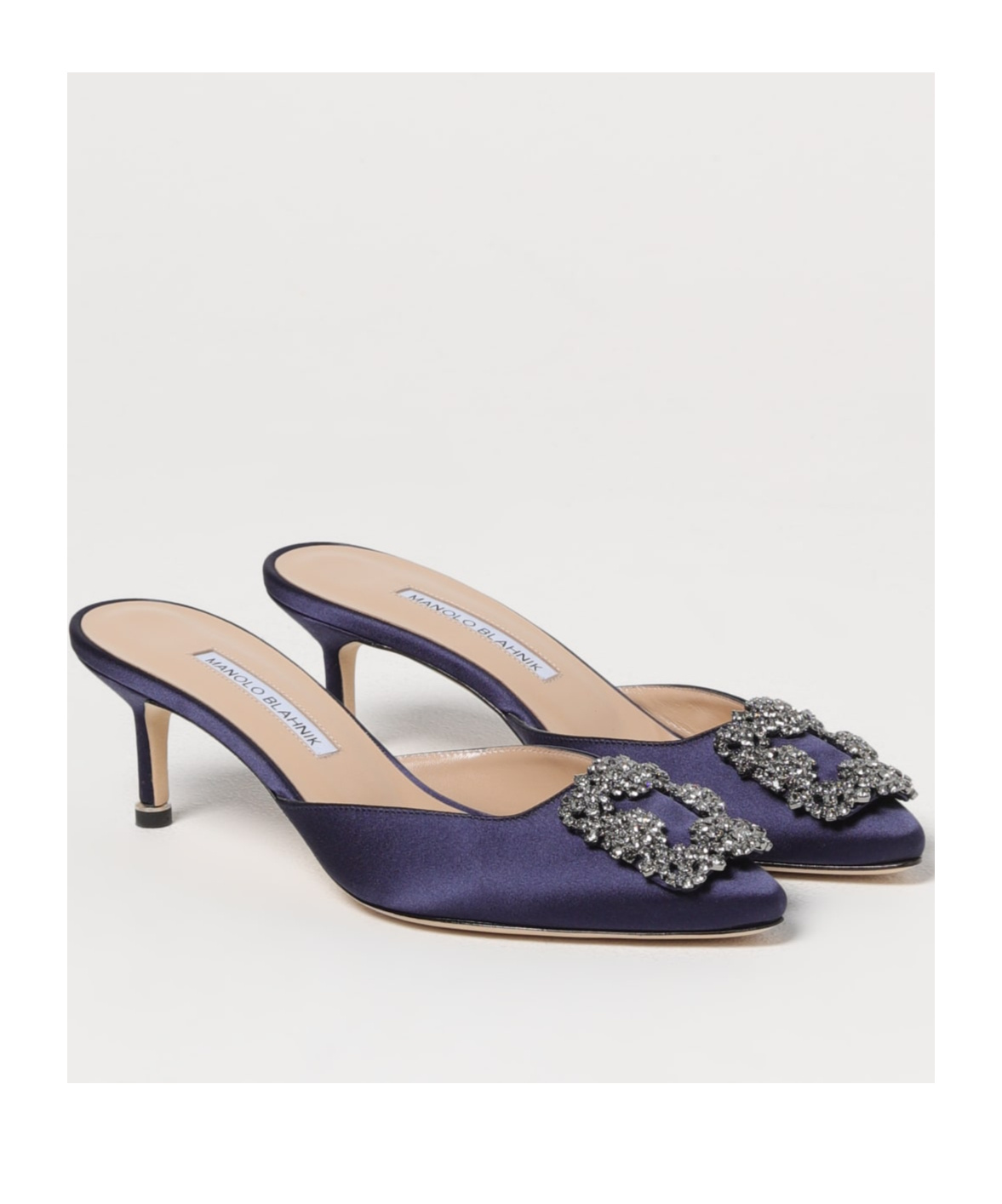 Manolo Blahnik Pointed High Heel Sandals In Black
