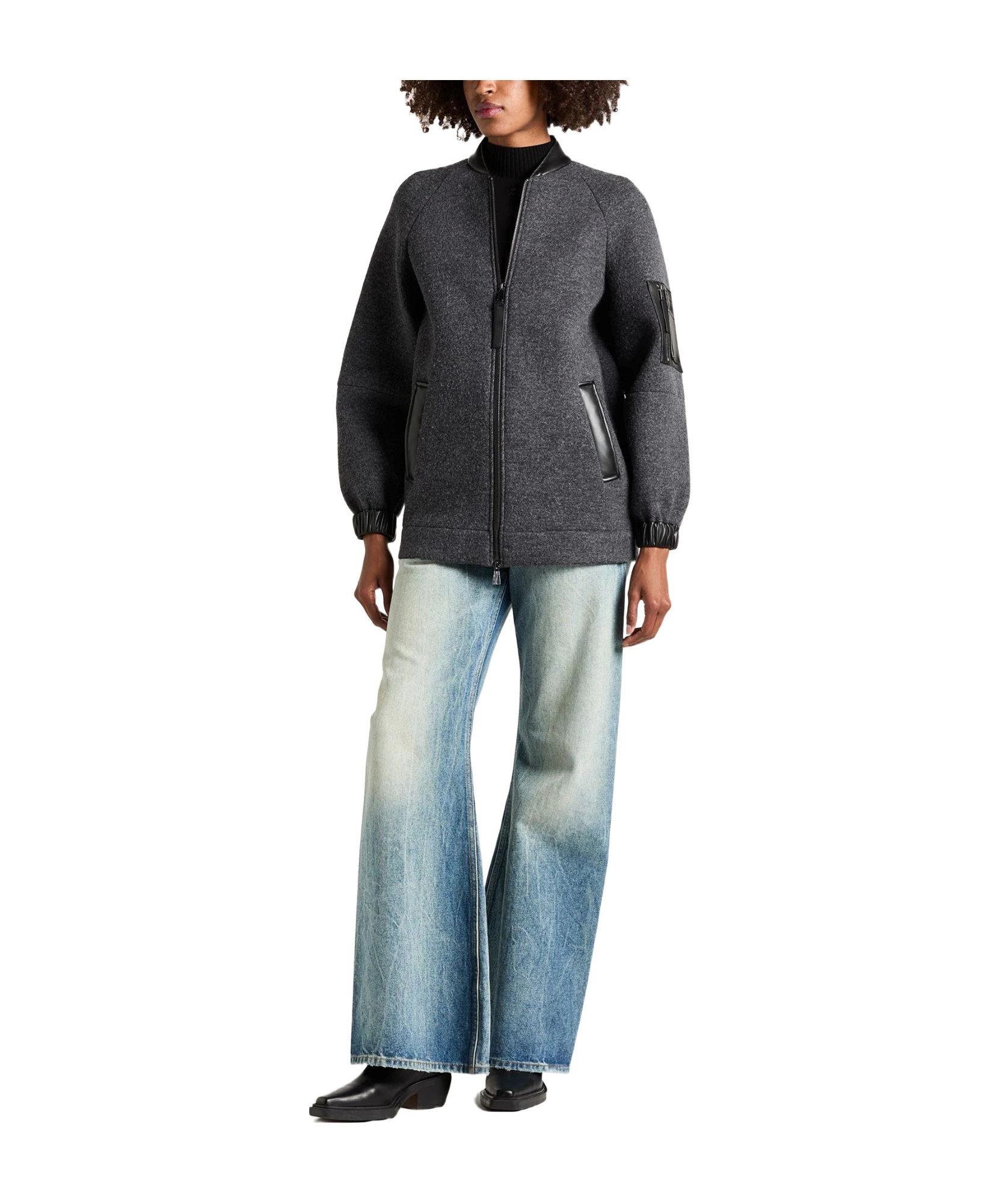 Max Mara Bomber Jackets In Black