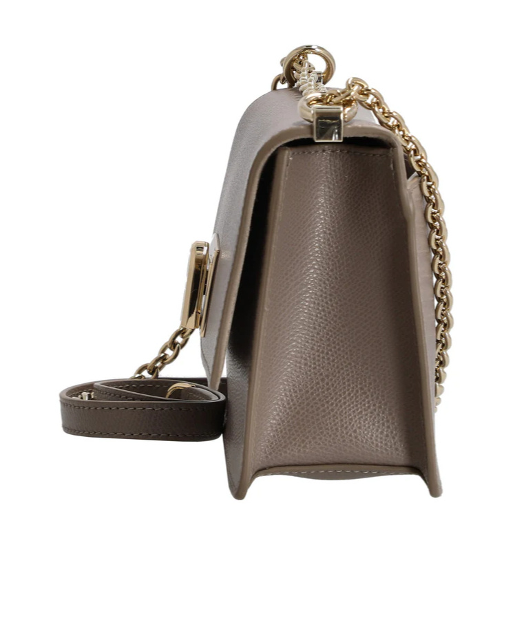 Furla Grey 1927 Mini Shoulder Bag In Brown